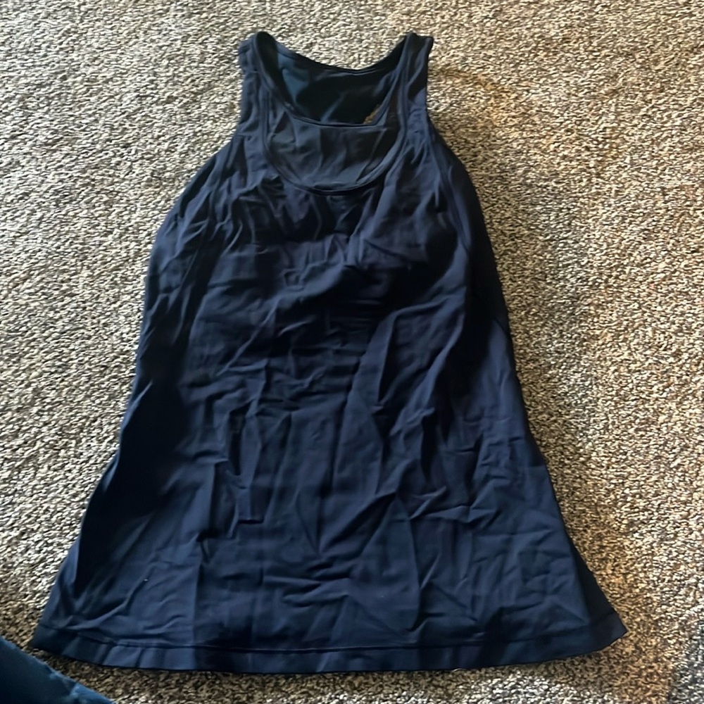 Lululemon navy blue halter neck tank top